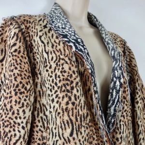 RAQUEL ALLEGRA Reversible Leopard Blazer 1 $658